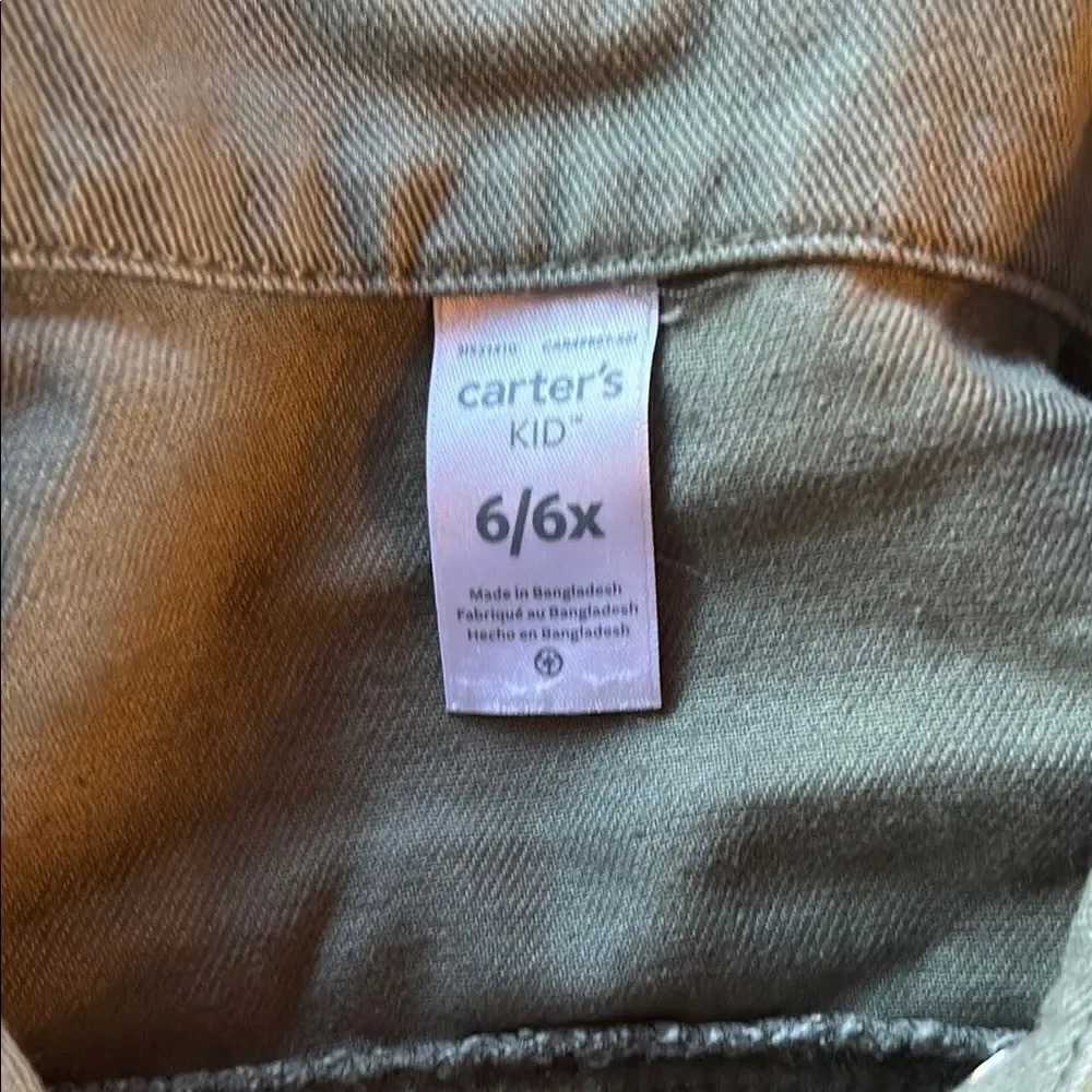 Carters Kids Green Denim Jacket